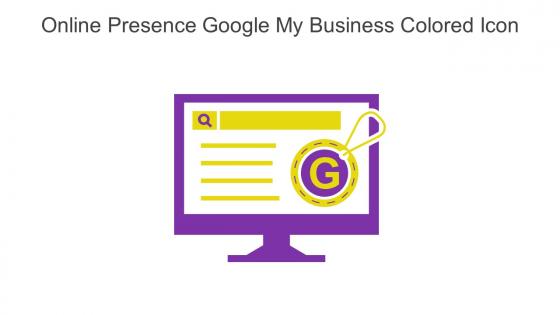 Online Presence Google My Business Colored Icon In Powerpoint Pptx Png And Editable Eps Format