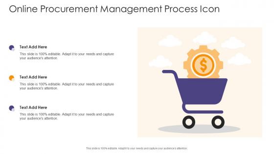 Online Procurement Management Process Icon