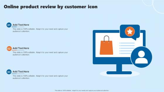 Online Product Review By Customer Icon