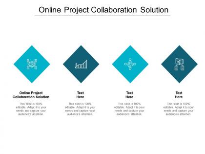Online project collaboration solution ppt powerpoint presentation show icon cpb