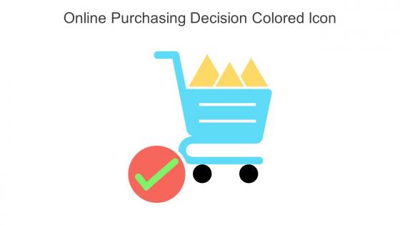Online Purchasing Decision Colored Icon In Powerpoint Pptx Png And Editable Eps Format