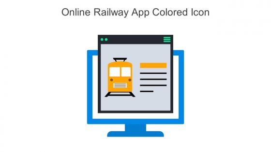 Online Railway App Colored Icon In Powerpoint Pptx Png And Editable Eps Format