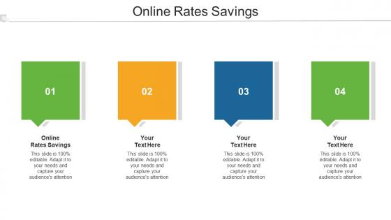 Online Rates Savings Ppt Powerpoint Presentation Visual Aids Pictures Cpb