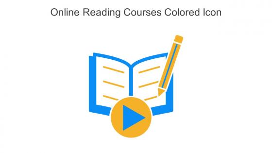 Online Reading Courses Colored Icon In Powerpoint Pptx Png And Editable Eps Format