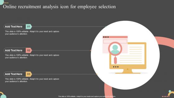 Online Recruitment Analysis Icon For Employee Selection