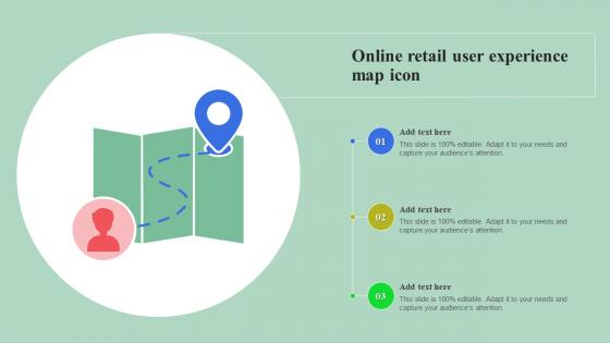 Online Retail User Experience Map Icon