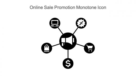 Online Sale Promotion Monotone Icon