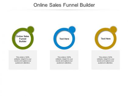 Online sales funnel builder ppt powerpoint presentation inspiration example cpb
