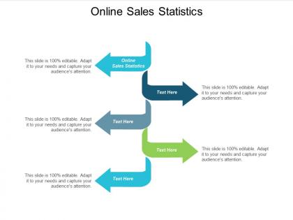 Online sales statistics ppt powerpoint presentation show designs cpb