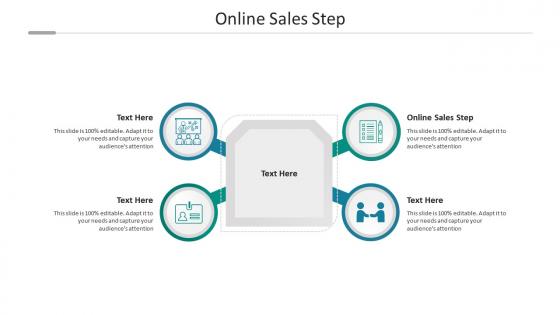Online sales step ppt powerpoint presentation icon background images cpb