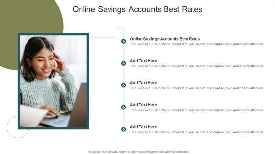 Online Savings Accounts Best Rates In Powerpoint And Google Slides Cpb