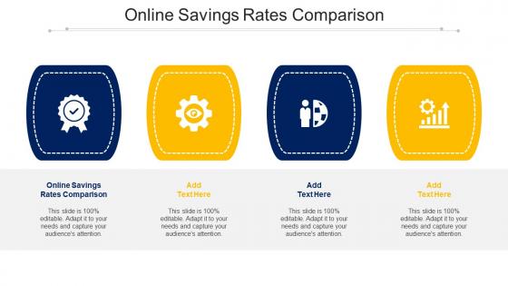 Online Savings Rates Comparison Ppt Powerpoint Presentation Slides Layout Cpb