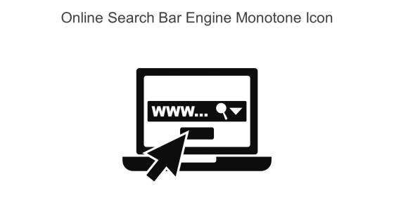 Online Search Bar Engine Monotone Icon In Powerpoint Pptx Png And Editable Eps Format
