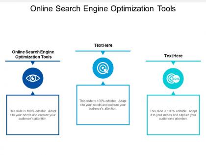 Online search engine optimization tools ppt powerpoint presentation outline show cpb