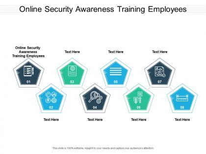 Online security awareness training employees ppt powerpoint presentation file show cpb