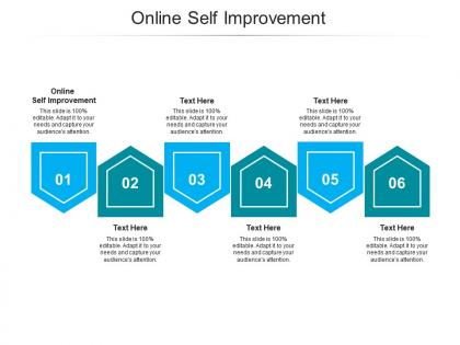Online self improvement ppt powerpoint presentation summary demonstration cpb