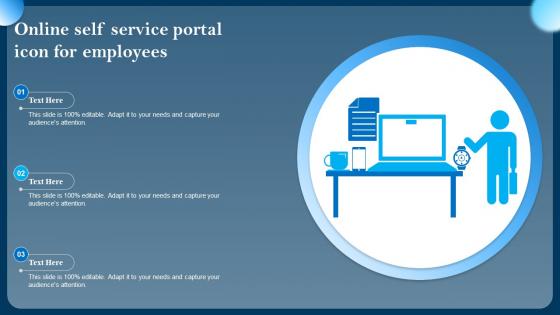 Online Self Service Portal Icon For Employees