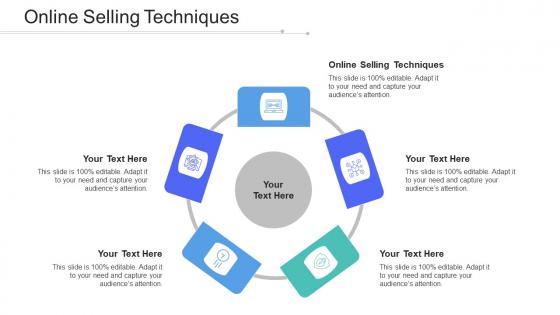 Online Selling Techniques Ppt Powerpoint Presentation Styles Guidelines Cpb