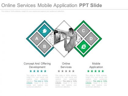 Online services mobile application ppt slide