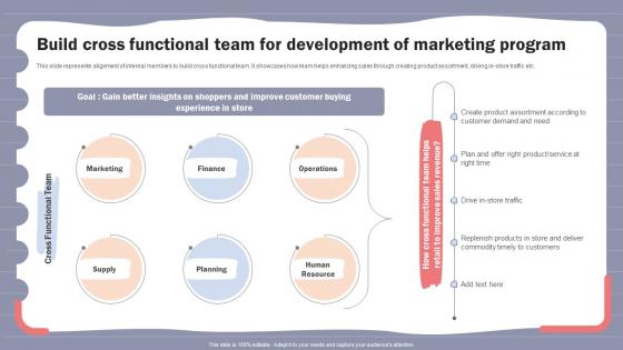 Online Shopper Marketing Plan Build Cross Functional Team For Development Of Marketing