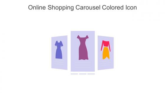 Online Shopping Carousel Colored Icon In Powerpoint Pptx Png And Editable Eps Format