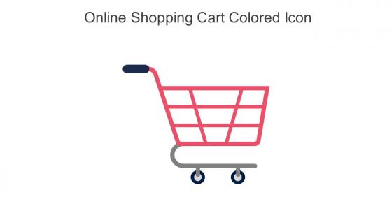 Online Shopping Cart Colored Icon In Powerpoint Pptx Png And Editable Eps Format