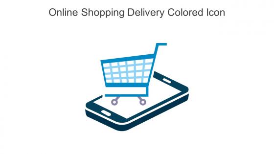 Online Shopping Delivery Colored Icon In Powerpoint Pptx Png And Editable Eps Format