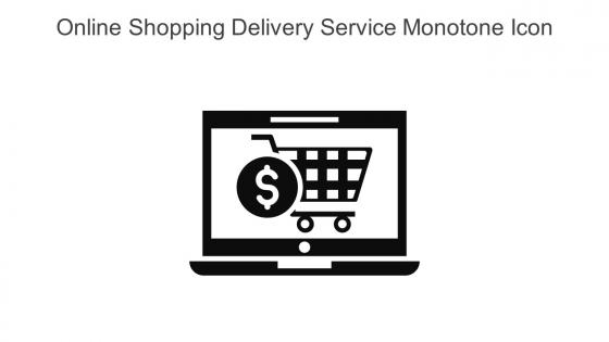 Online Shopping Delivery Service Monotone Icon In Powerpoint Pptx Png And Editable Eps Format