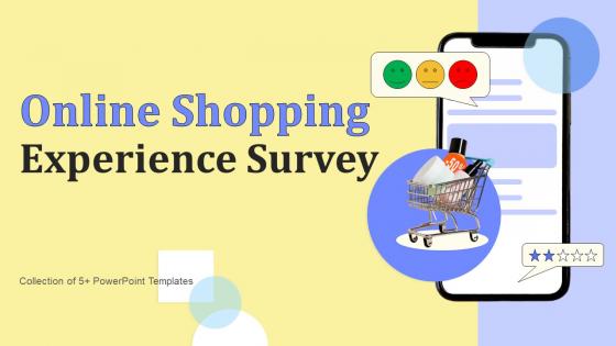 Online Shopping Experience Survey Powerpoint Ppt Template Bundles Survey