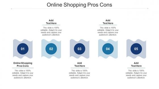 Online Shopping Pros Cons Ppt Powerpoint Presentation Pictures Graphics Example Cpb
