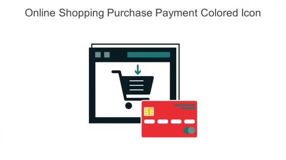 Online Shopping Purchase Payment Colored Icon In Powerpoint Pptx Png And Editable Eps Format