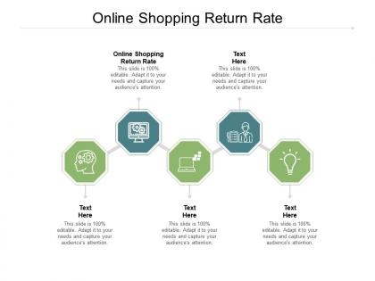 Online shopping return rate ppt powerpoint presentation information cpb