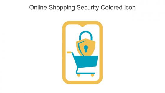 Online Shopping Security Colored Icon In Powerpoint Pptx Png And Editable Eps Format