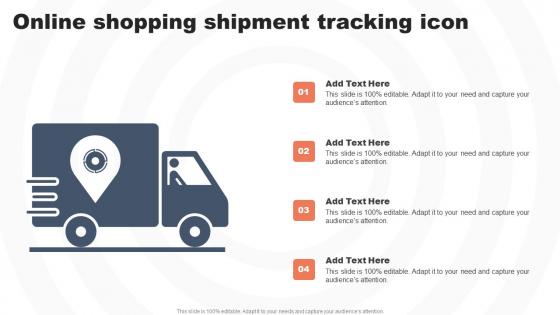 Online Shopping Shipment Tracking Icon