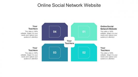 Online social network website ppt powerpoint presentation styles skills cpb