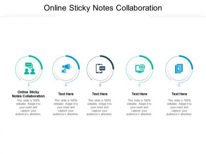 Online sticky notes collaboration ppt powerpoint presentation professional cpb