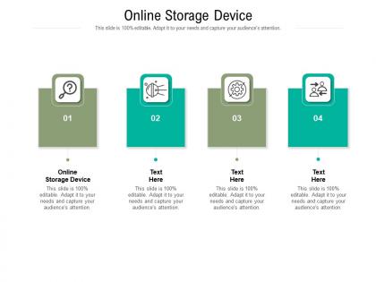 Online storage device ppt powerpoint presentation ideas cpb