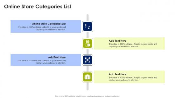 Online Store Categories List In Powerpoint And Google Slides Cpb