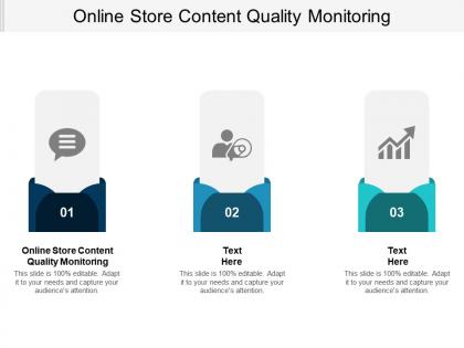 Online store content quality monitoring ppt powerpoint presentation ideas graphic images cpb
