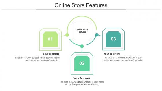 Online store features ppt powerpoint presentation gallery graphics tutorials cpb