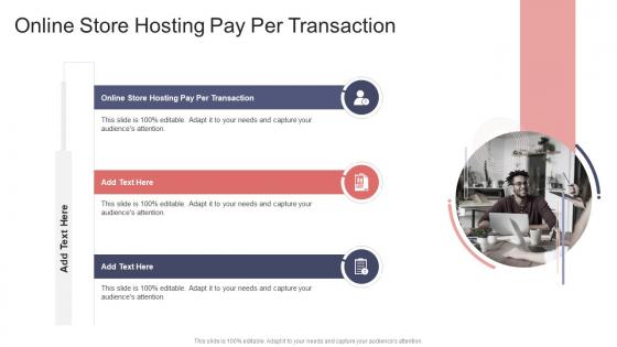 Online Store Hosting Pay Per Transaction In Powerpoint And Google Slides Cpb