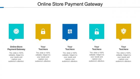 Online Store Payment Gateway Ppt Powerpoint Presentation Outline Shapes Cpb