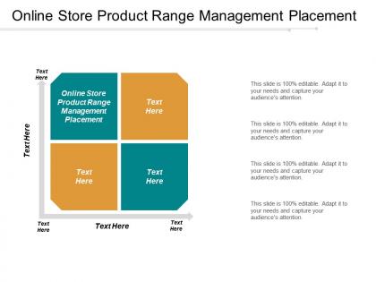 Online store product range management placement ppt powerpoint presentation gallery deck cpb
