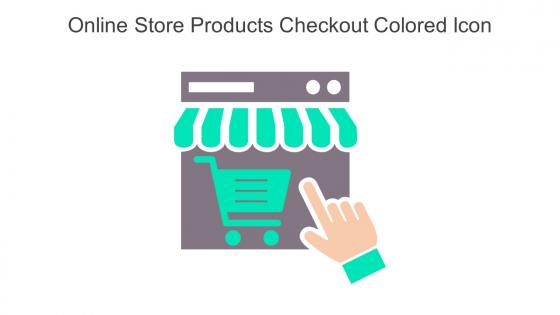Online Store Products Checkout Colored Icon In Powerpoint Pptx Png And Editable Eps Format