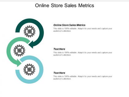Online store sales metrics ppt powerpoint presentation ideas information cpb