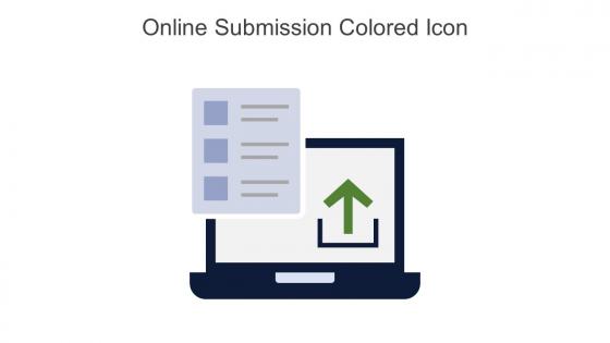 Online Submission Colored Icon In Powerpoint Pptx Png And Editable Eps Format