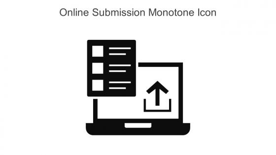 Online Submission Monotone Icon In Powerpoint Pptx Png And Editable Eps Format