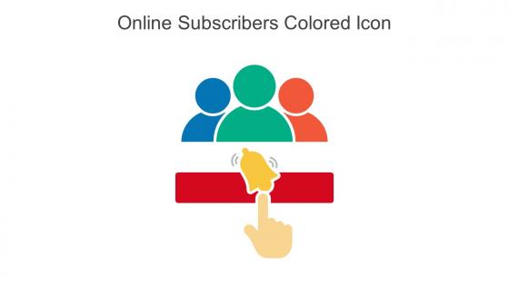 Online Subscribers Colored Icon In Powerpoint Pptx Png And Editable Eps Format