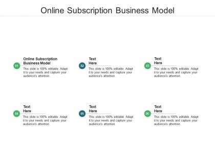 Online subscription business model ppt powerpoint presentation slides graphic cpb