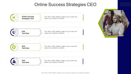 Online Success Strategies CEO In Powerpoint And Google Slides Cpb